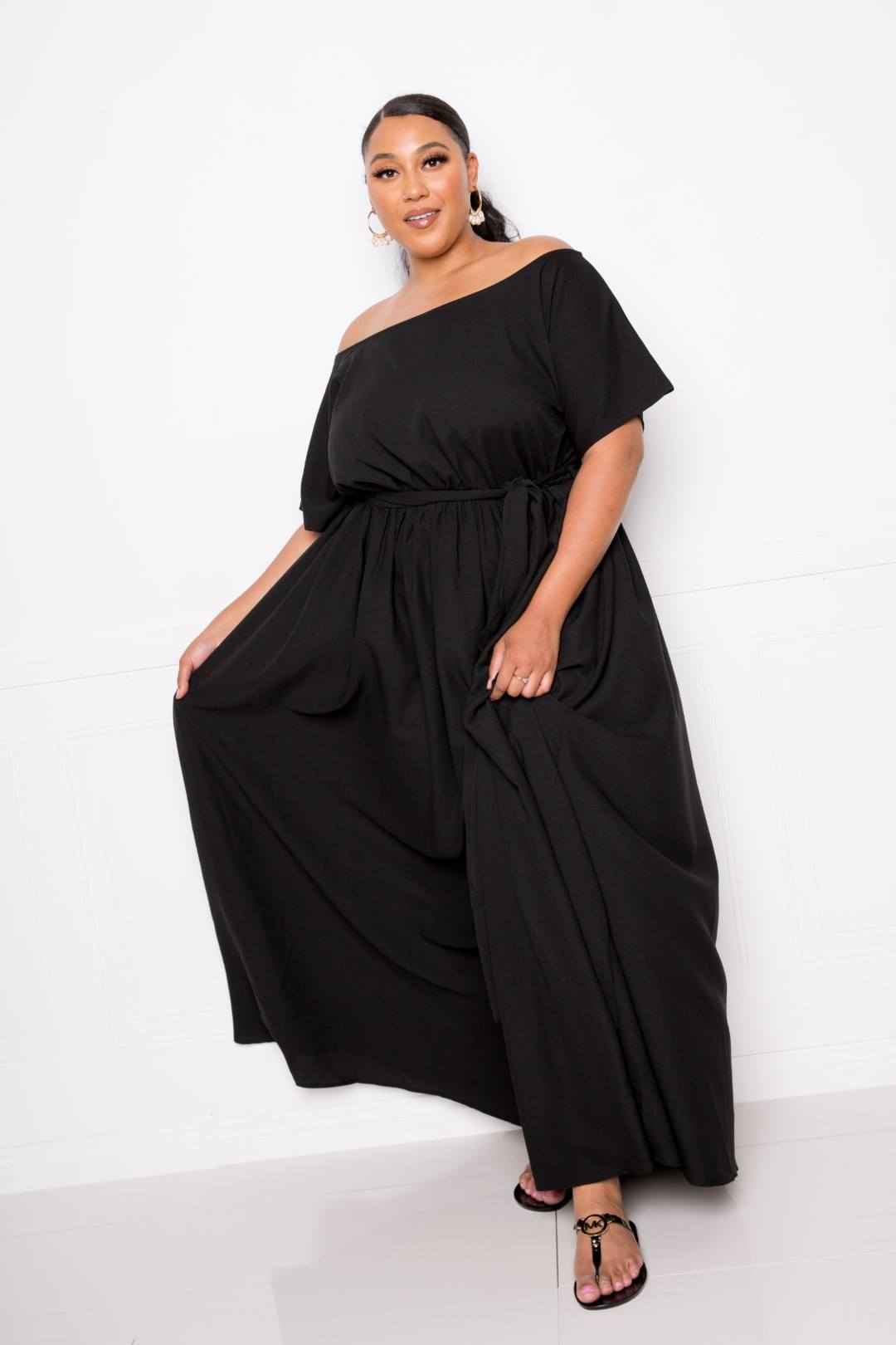 Plus Size Off Shoulder See Through Dress – Stylish & Comfortable – men’s fashion, stylish and versatile