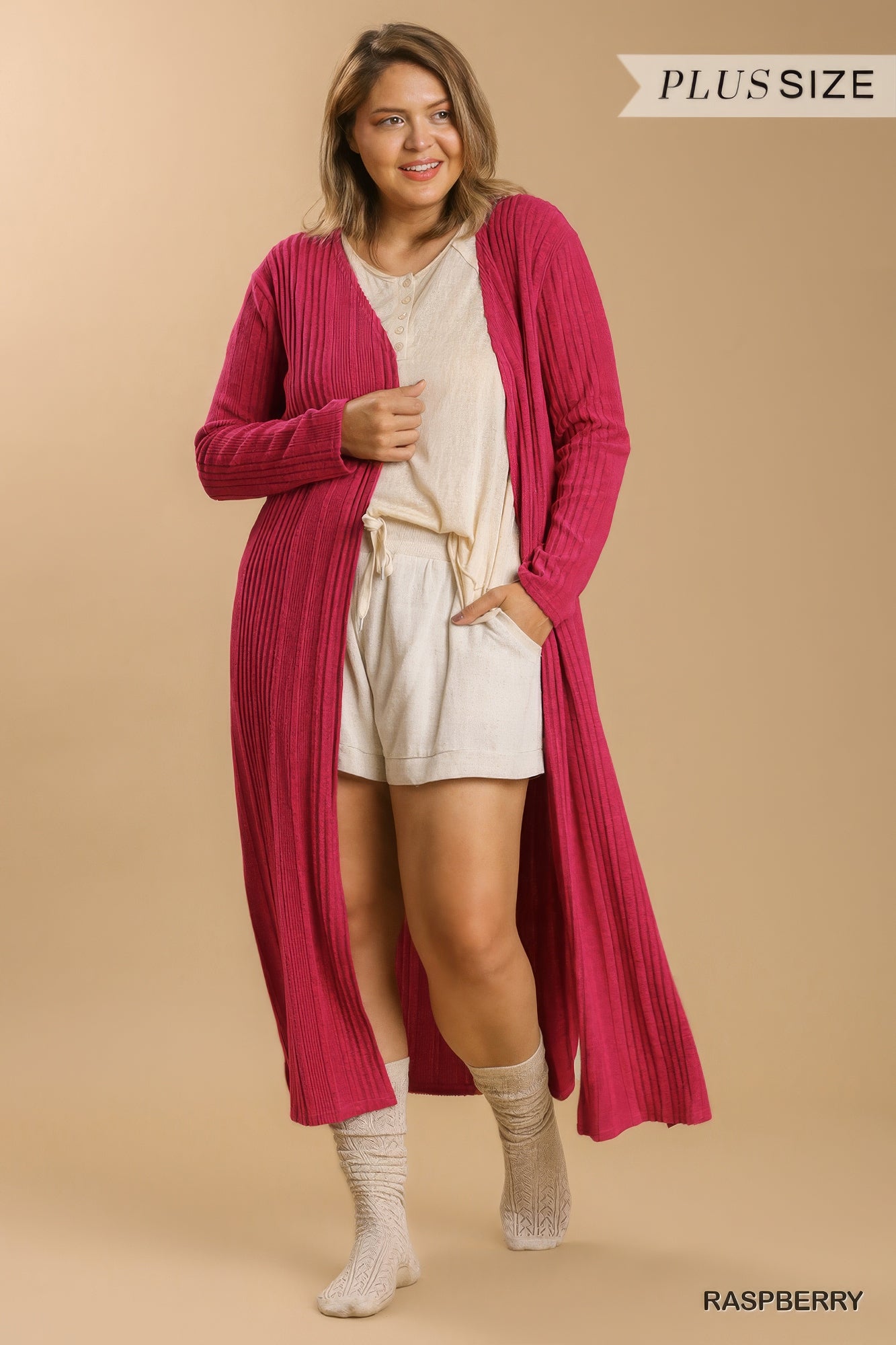 Plus Size Open Front Long Body Cardigan – Stylish & Comfortable – men’s fashion, stylish and versatile
